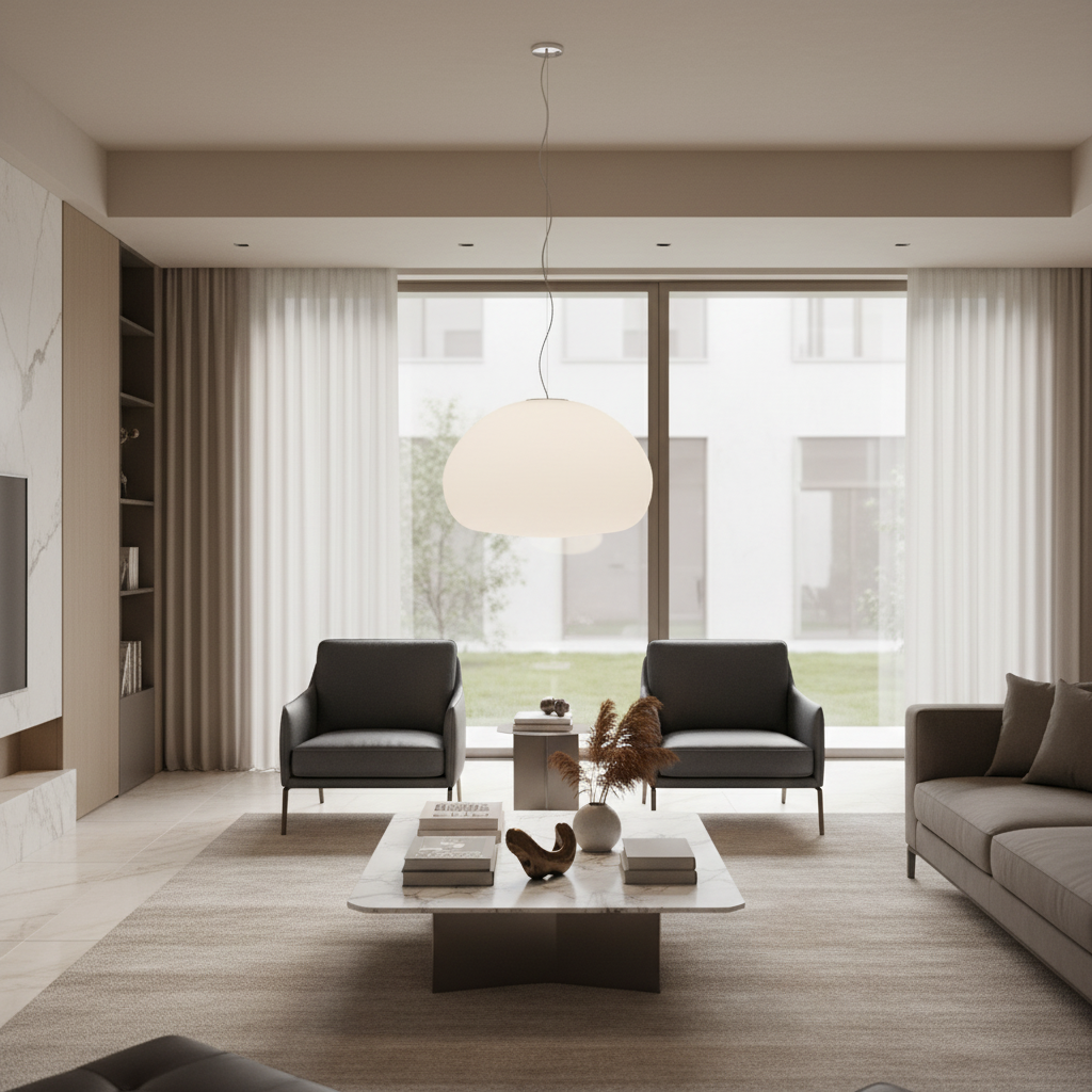 Cloud Pendant Lamp - Opal Glass - Large