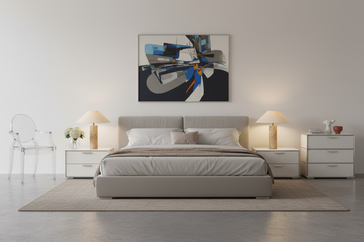 Casa Table Lamp - Linen & Light Emperador Marble