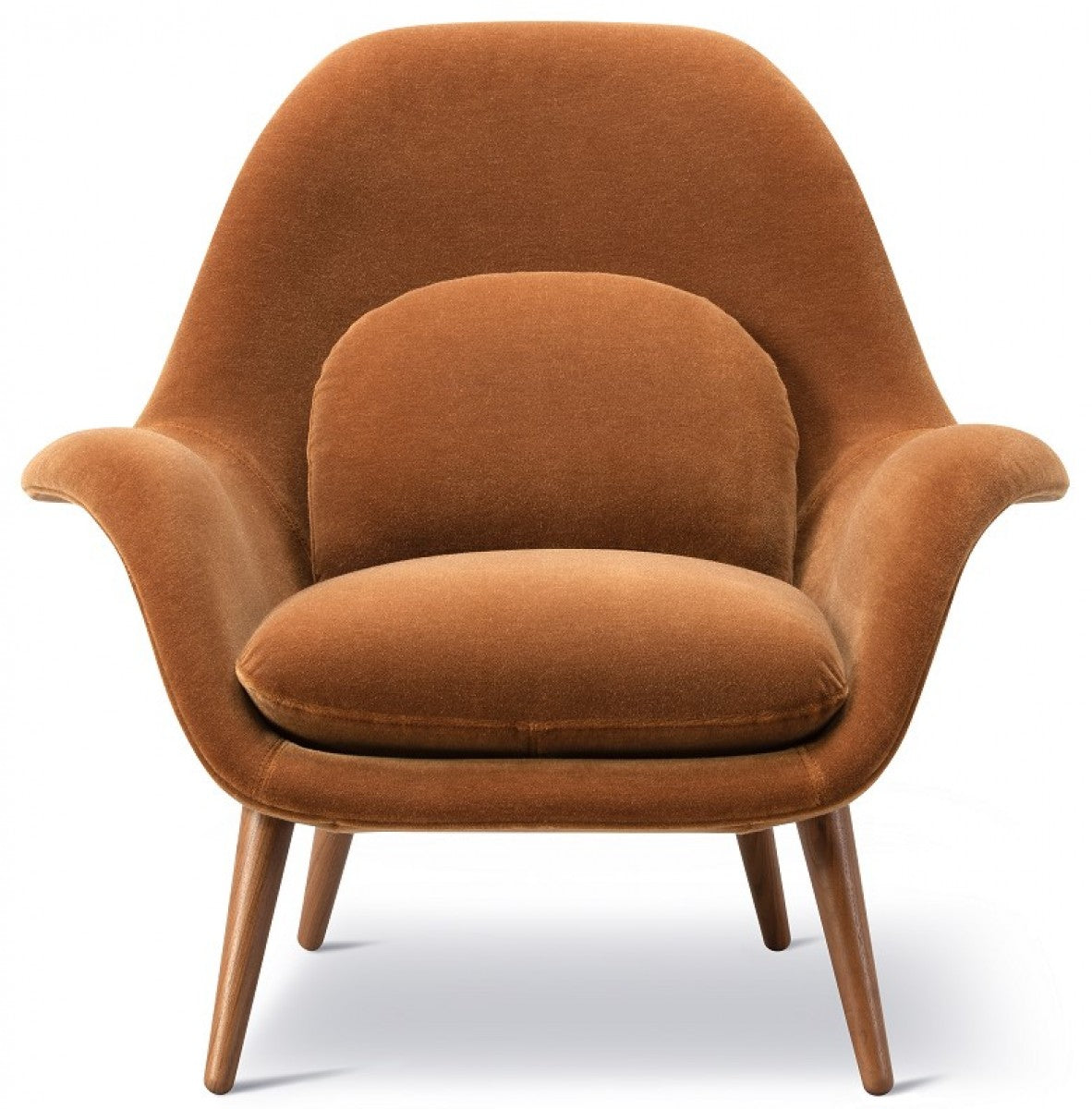 Scolpito Lounge Chair - Wood Base