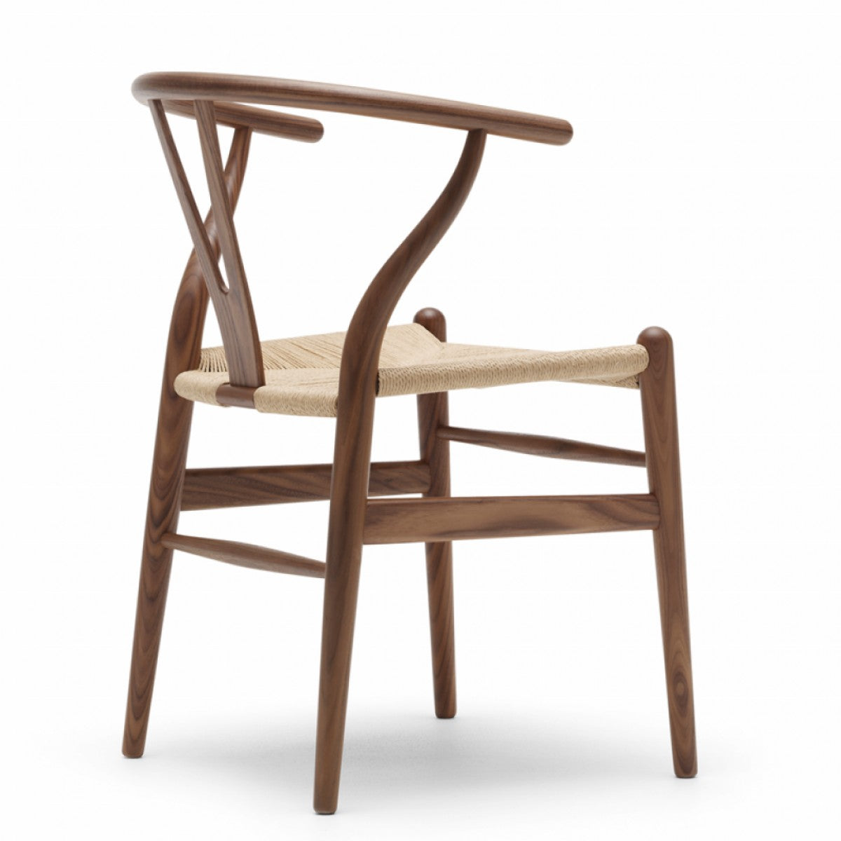 Wishbone Armchair - Dark Stained Ash / Natural Cord