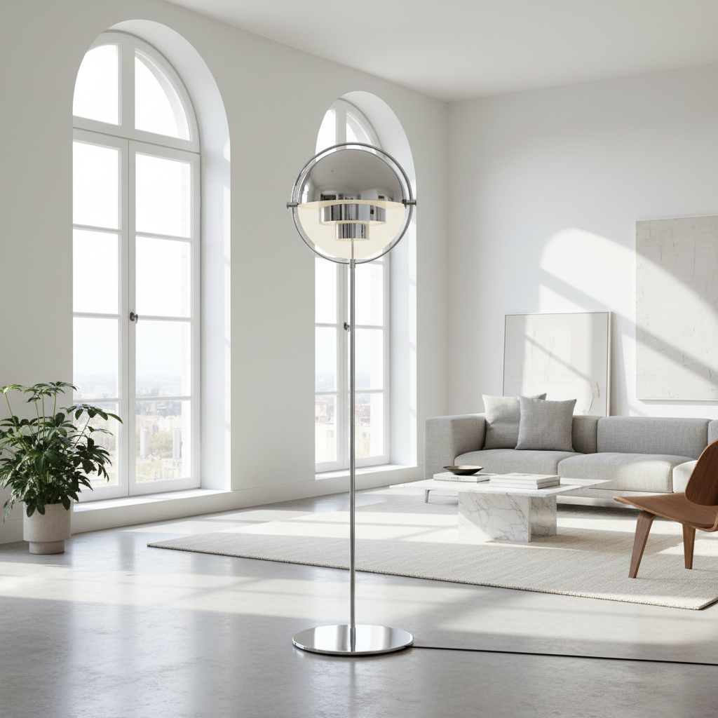 Sfera Floor Lamp - Chrome