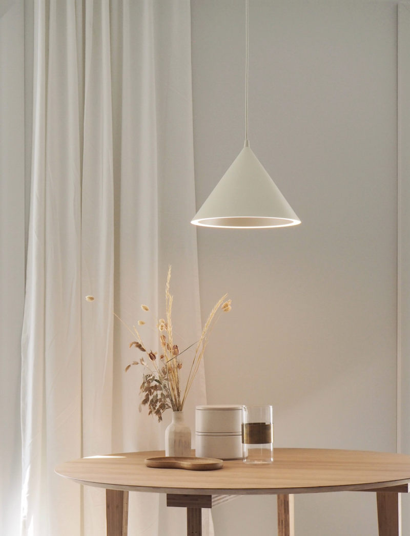 Cone Pendant Lamp - White