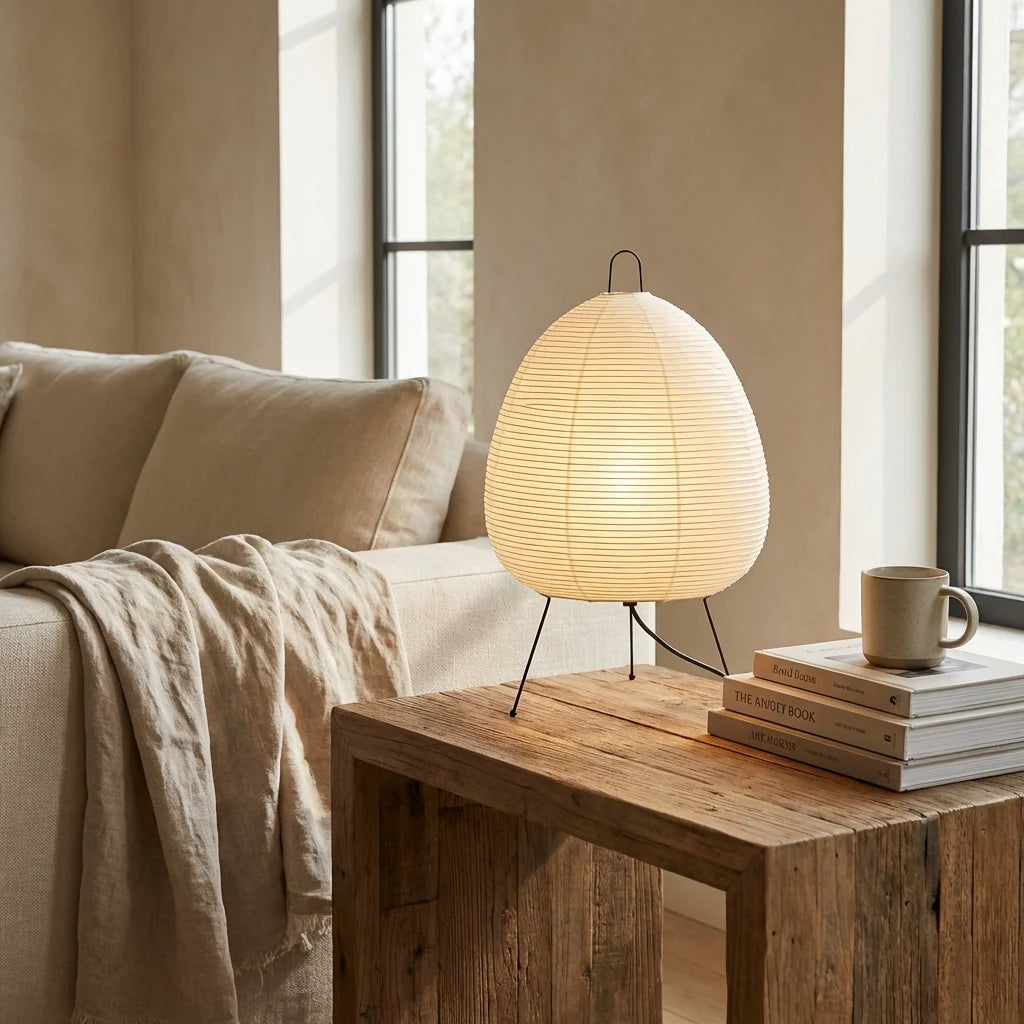 Washi Paper Table Lamp - 26cm