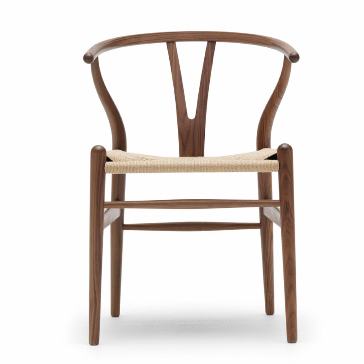 Wishbone Armchair - Dark Stained Ash / Natural Cord