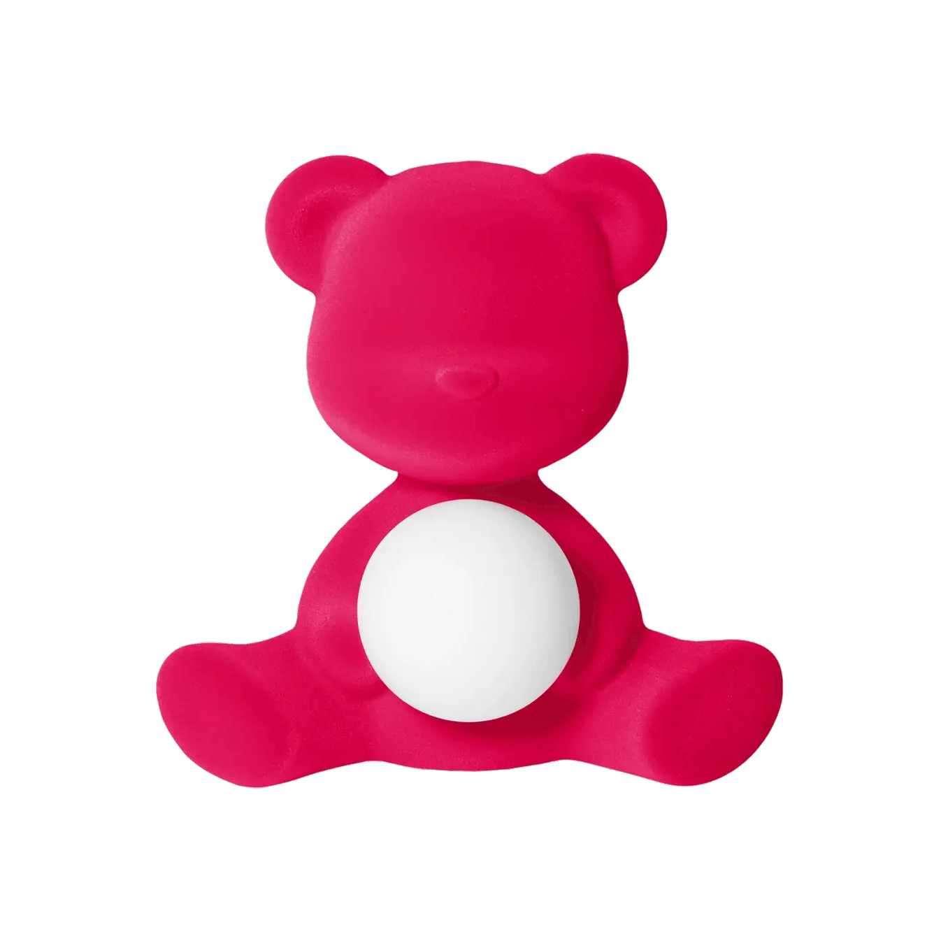 Children's Teddy LED Table Lamp Velvet - Pink