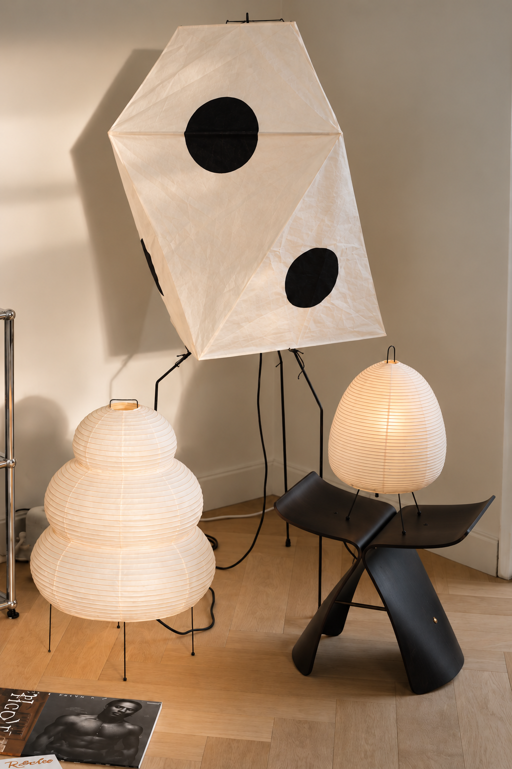 Washi Paper Table Lamp - 26cm