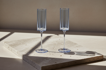 Bloom Champagne Flute Glasses (Set Of 2) - Multiple Colors Available