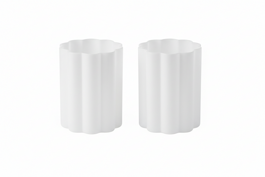 Bloom Tumbler Glasses (Set Of 2) - Multiple Colors Available white