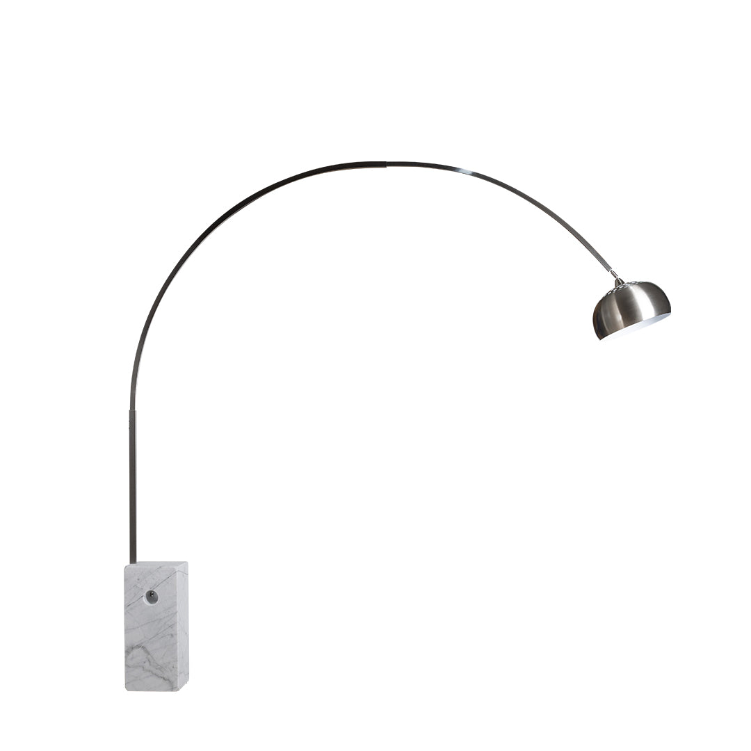 Arco Floor Lamp - White Marble - Large - 245cm - Reproduction