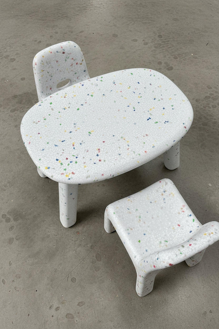 Kid's Confetti 1 Table & 2 Chairs Set - Indoor/Outdoor
