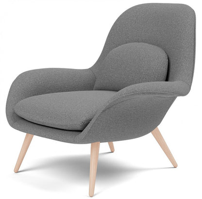 Scolpito Lounge Chair - Wood Base