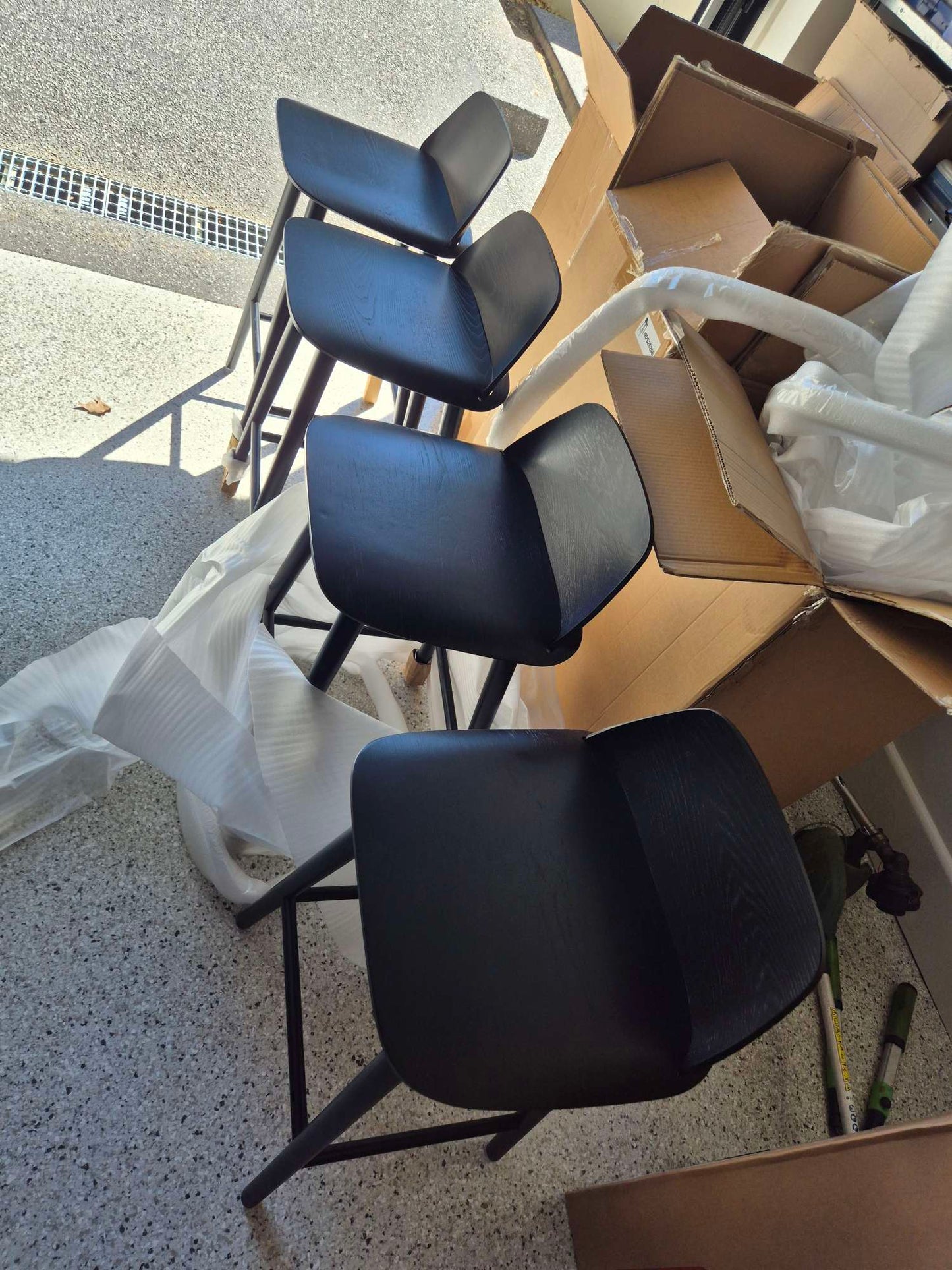 Arturo Bar Stool 65 cm - Black Ash - Ex Display Stock