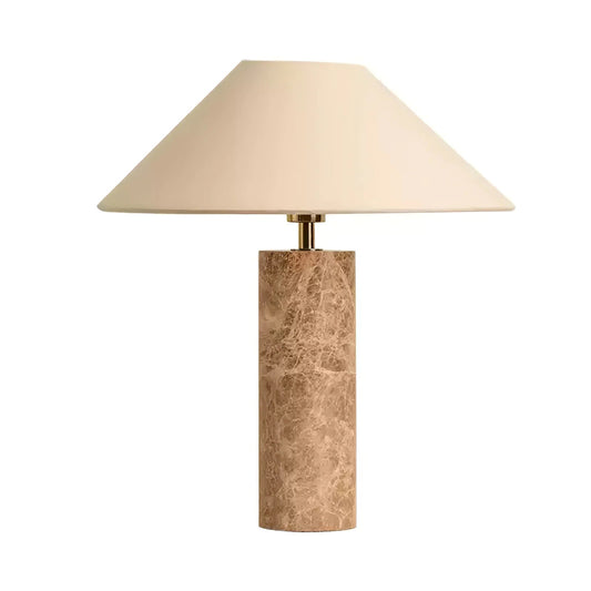 Casa Table Lamp - Linen & Light Emperador Marble
