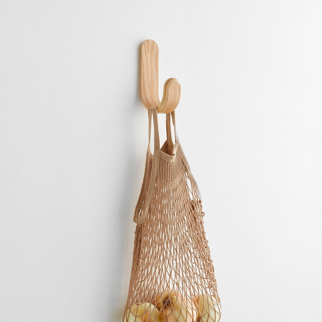 Curve Wall Hook - Ash Wood