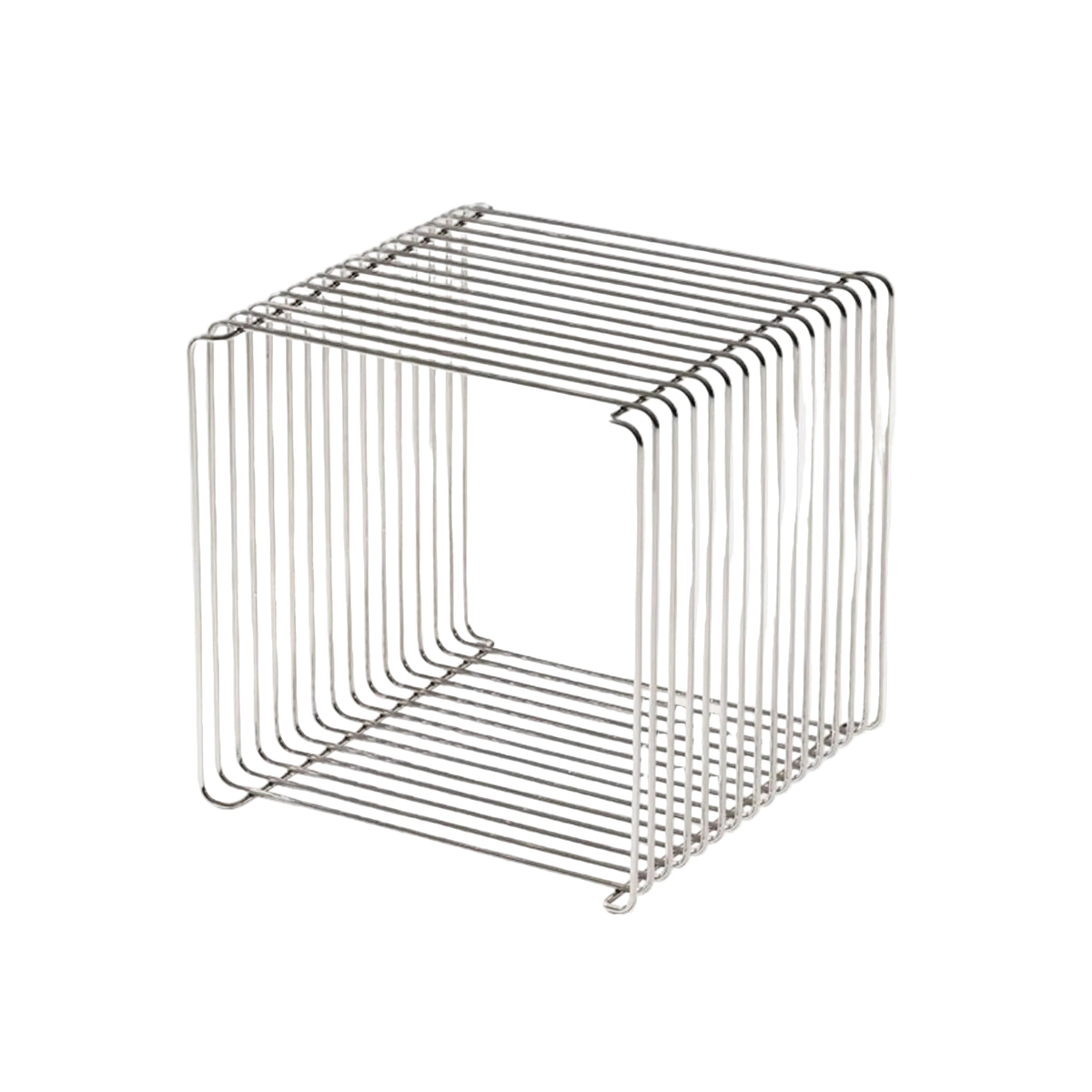 Linea Wire Side Table - Stainless Steel