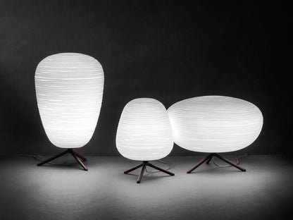 Kami 1 Lantern Table Lamp - Satin Glass