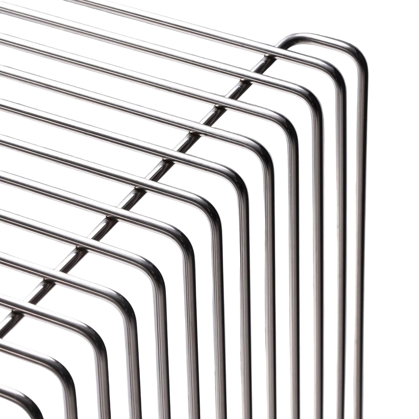 Linea Wire Side Table - Stainless Steel