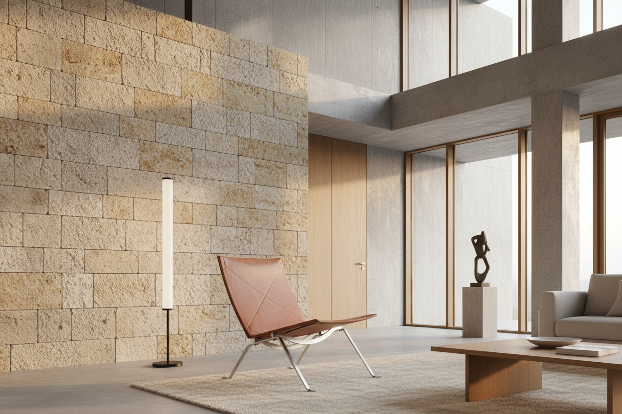 Enzo Lounge Chair - Leather - Steel Frame