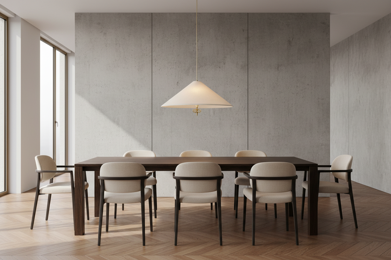 Conical Pendant - Linen - 62cm