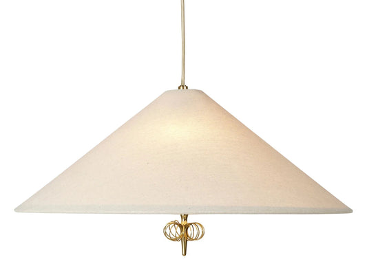 Conical Pendant - Linen - 62cm