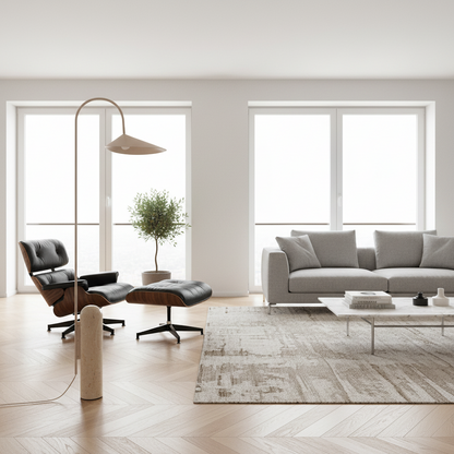 Leaf Floor Lamp - Travertine