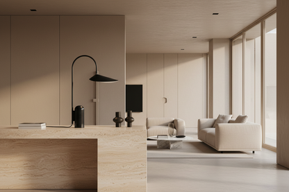 Leaf Table Lamp - Black Marble