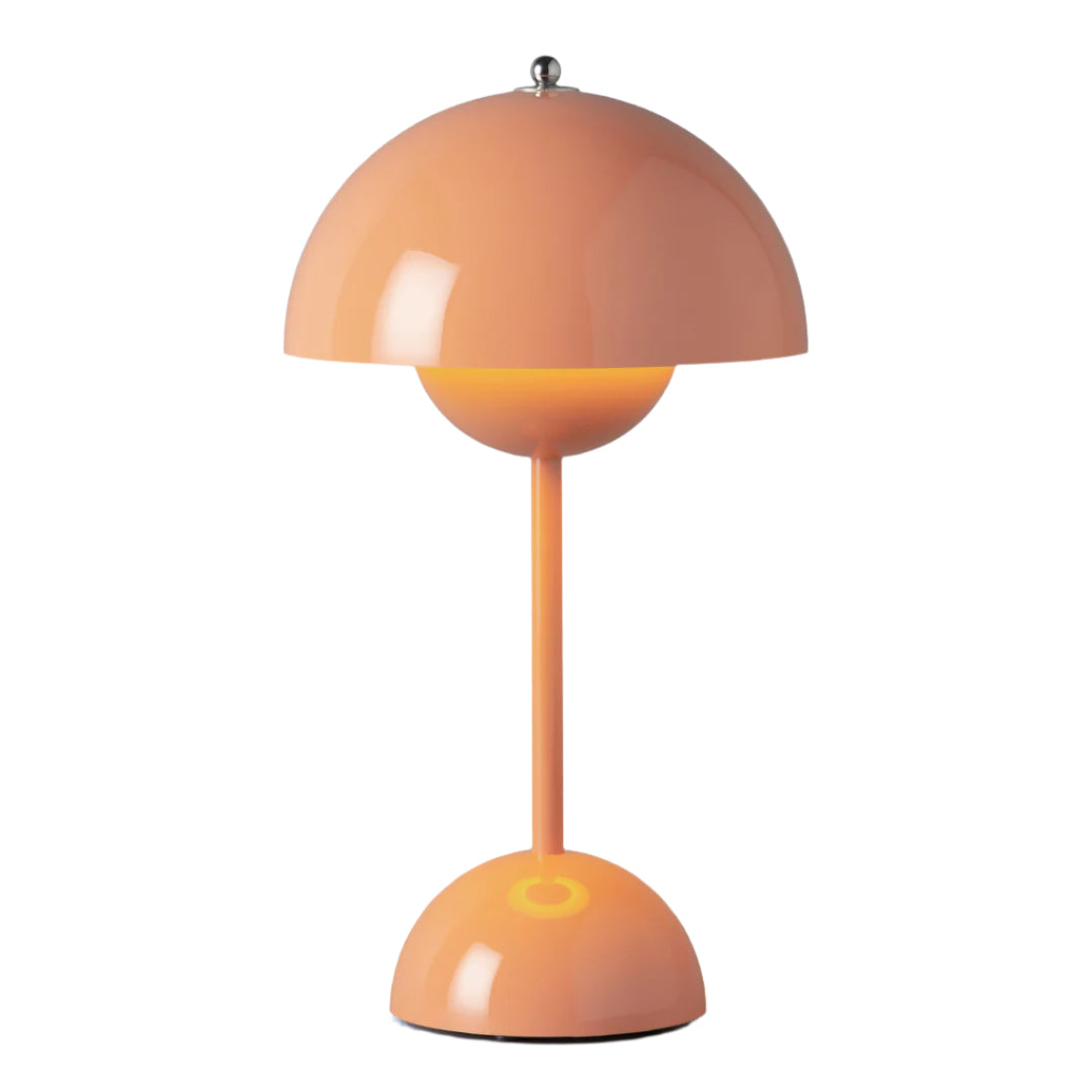 Fiore Portable LED Table Lamp - 29.5cm Beige Red