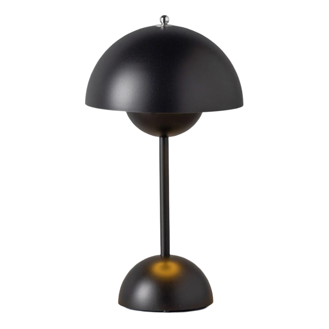 Fiore Portable LED Table Lamp - 29.5cm Matt Black