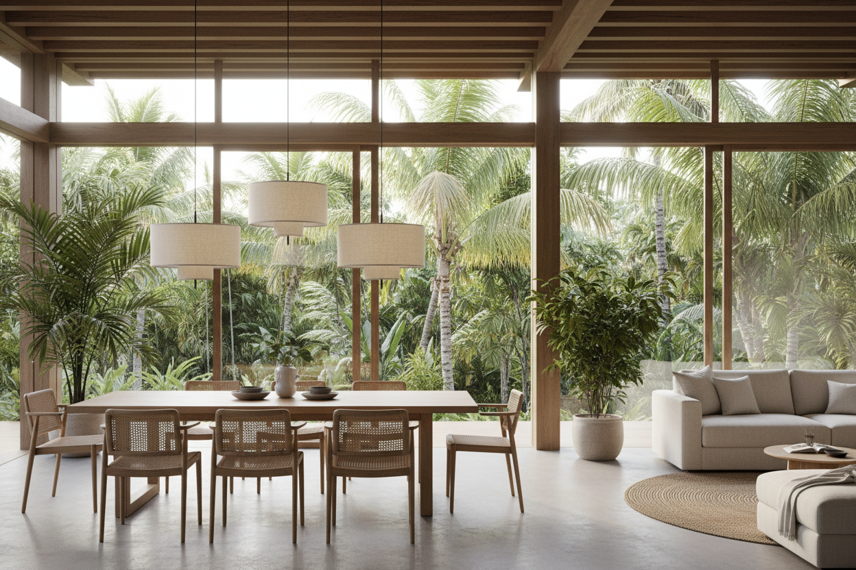 Tivoli Pendant Lamp - Beige Canvas