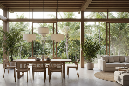 Tivoli Pendant Lamp - Beige Canvas
