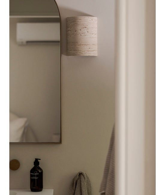Traviato Light Up/Down Wall Sconce in Travertine (Indoor & Outdoor)