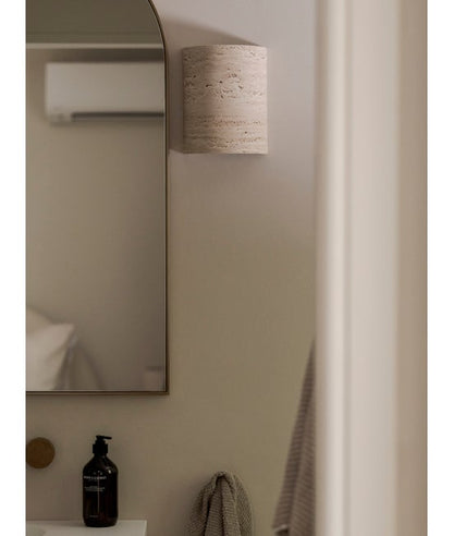Traviato Light Up/Down Wall Sconce in Travertine (Indoor & Outdoor)