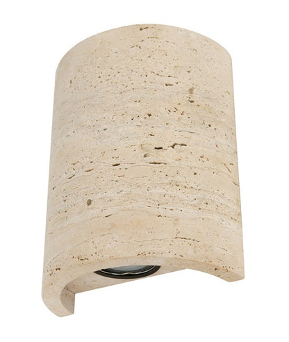 Traviato Light Up/Down Wall Sconce in Travertine (Indoor & Outdoor)