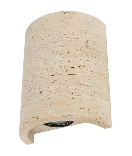 Traviato Light Up/Down Wall Sconce in Travertine (Indoor & Outdoor)