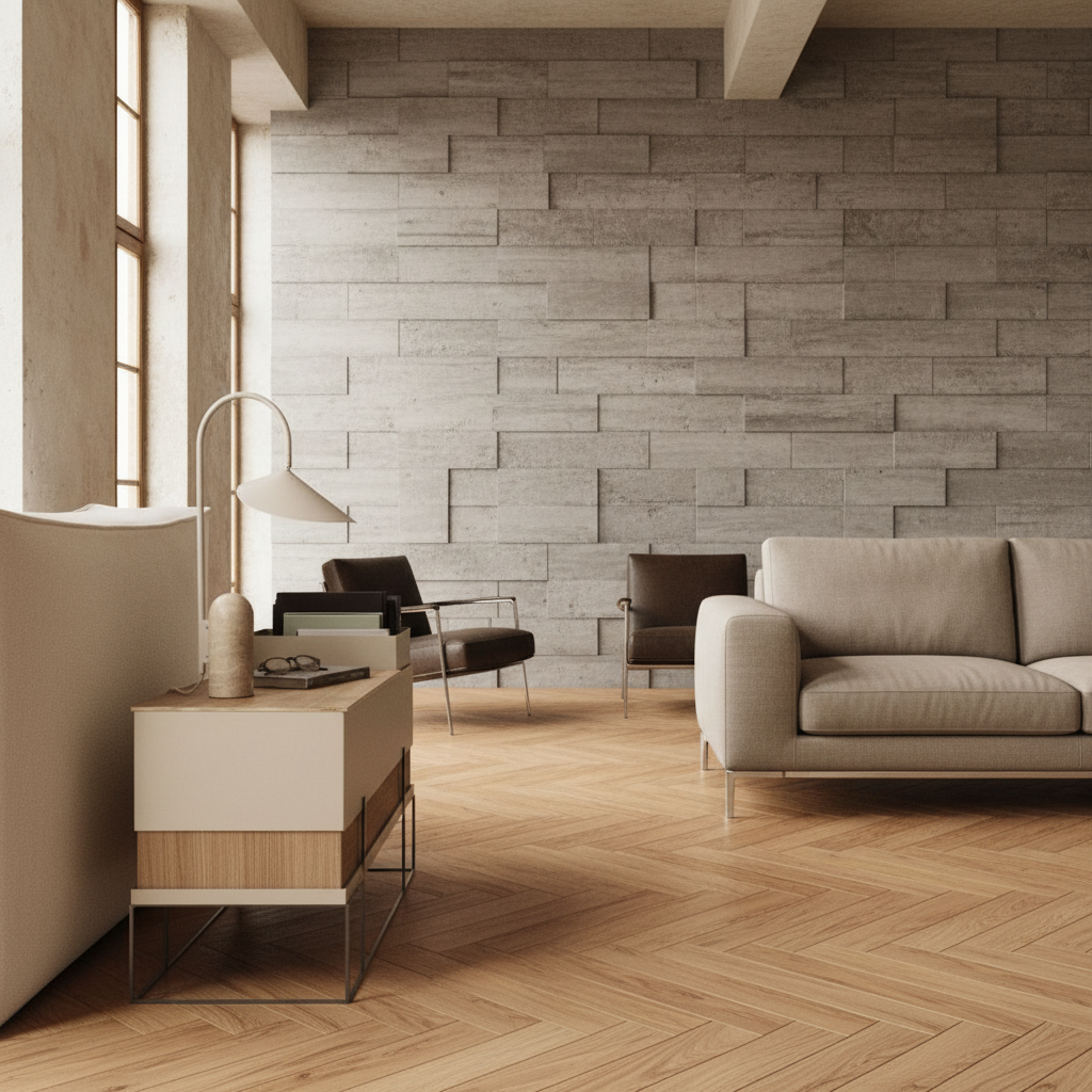 Leaf Table Lamp - Travertine