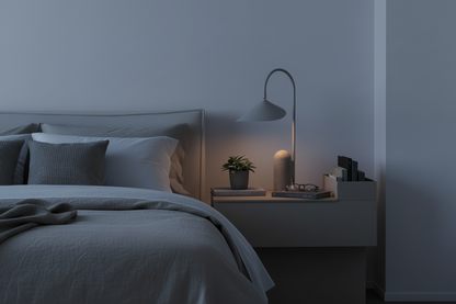 Leaf Table Lamp - Travertine