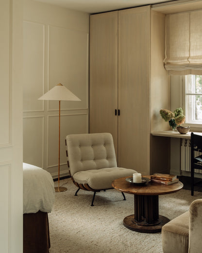 Conical Floor Lamp 154cm - Linen