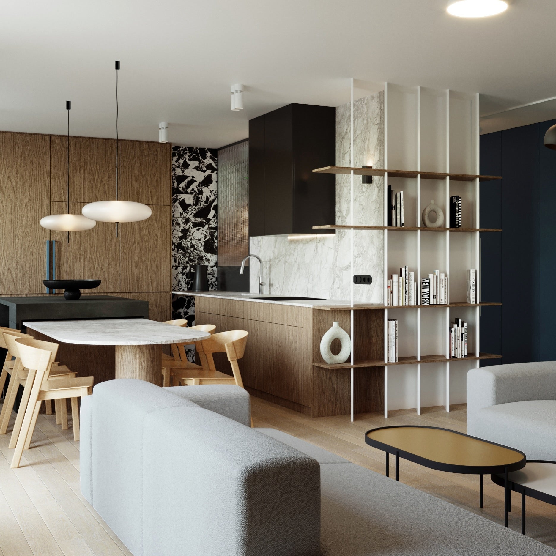 Moderna Pendant - White