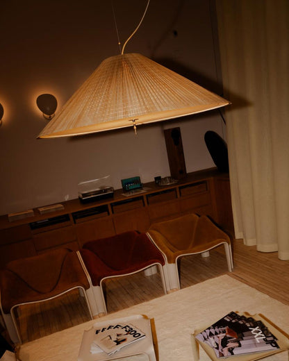 Conical Pendant - Bamboo - 62cm