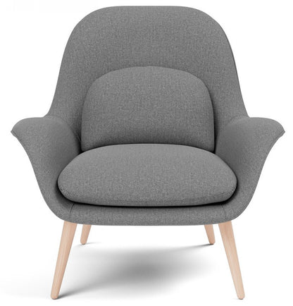 Scolpito Lounge Chair - Wood Base