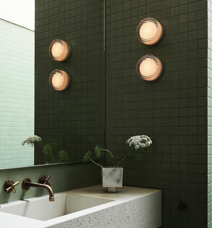 Helio Round Glass Wall Sconce