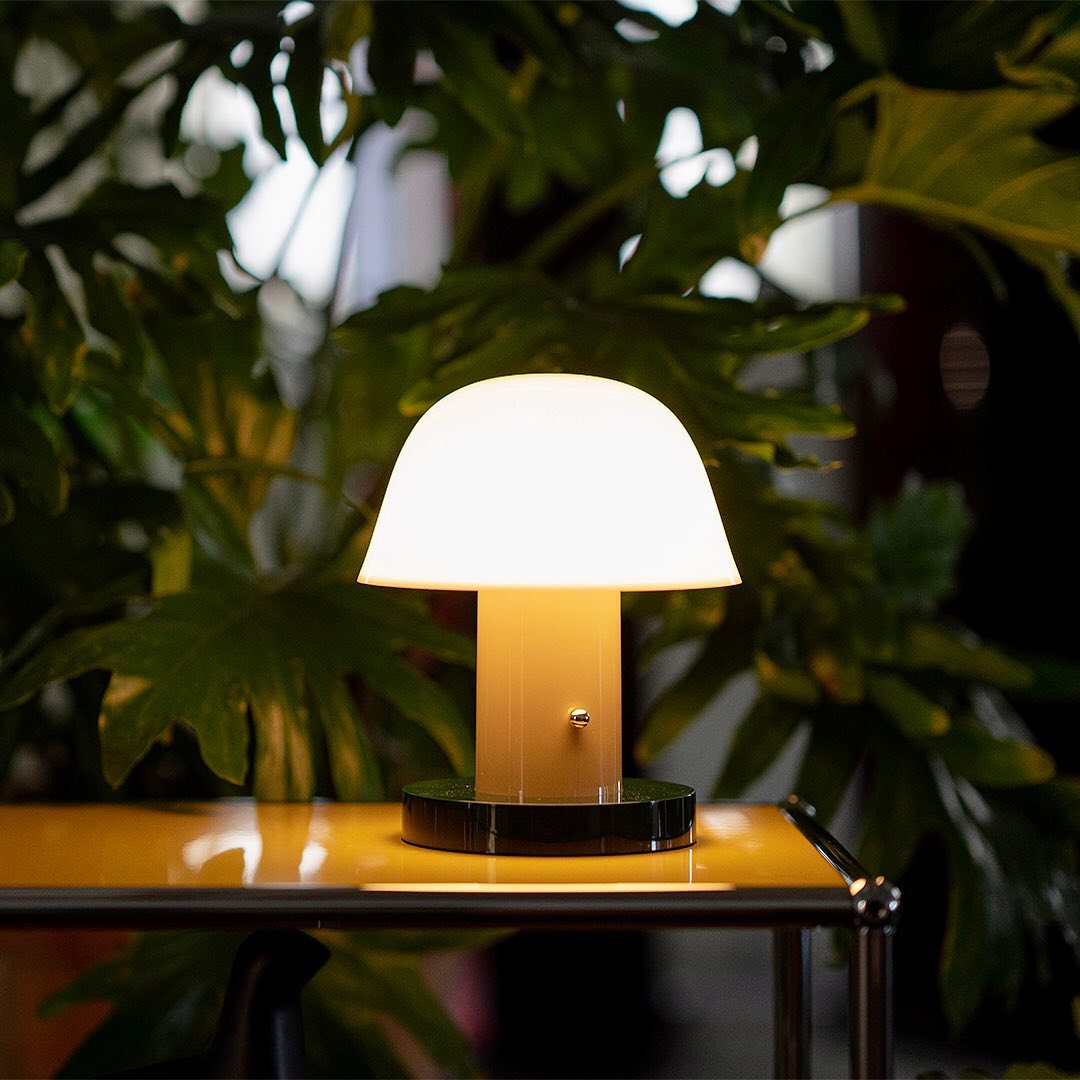 Sophia Portable Table Lamp - Nude & Forrest