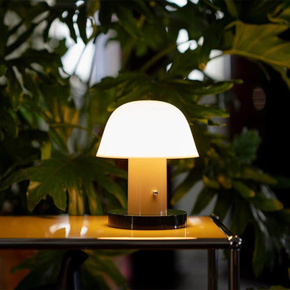 Sophia Portable Table Lamp - Nude & Forrest
