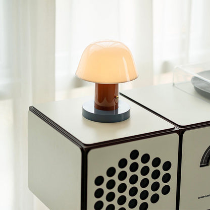 Sophia Portable Table Lamp - Nude & Forrest