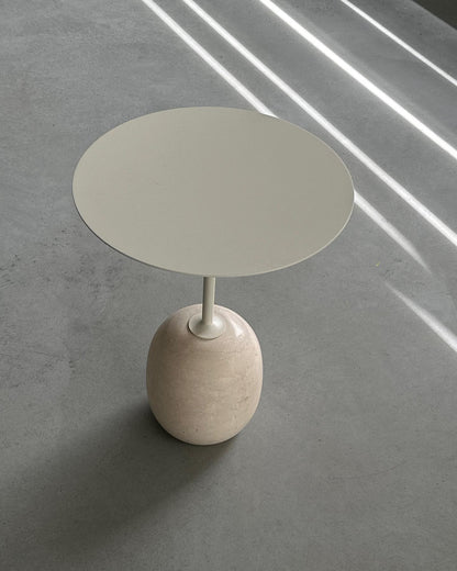 Dolce Side Table - Crema Marble
