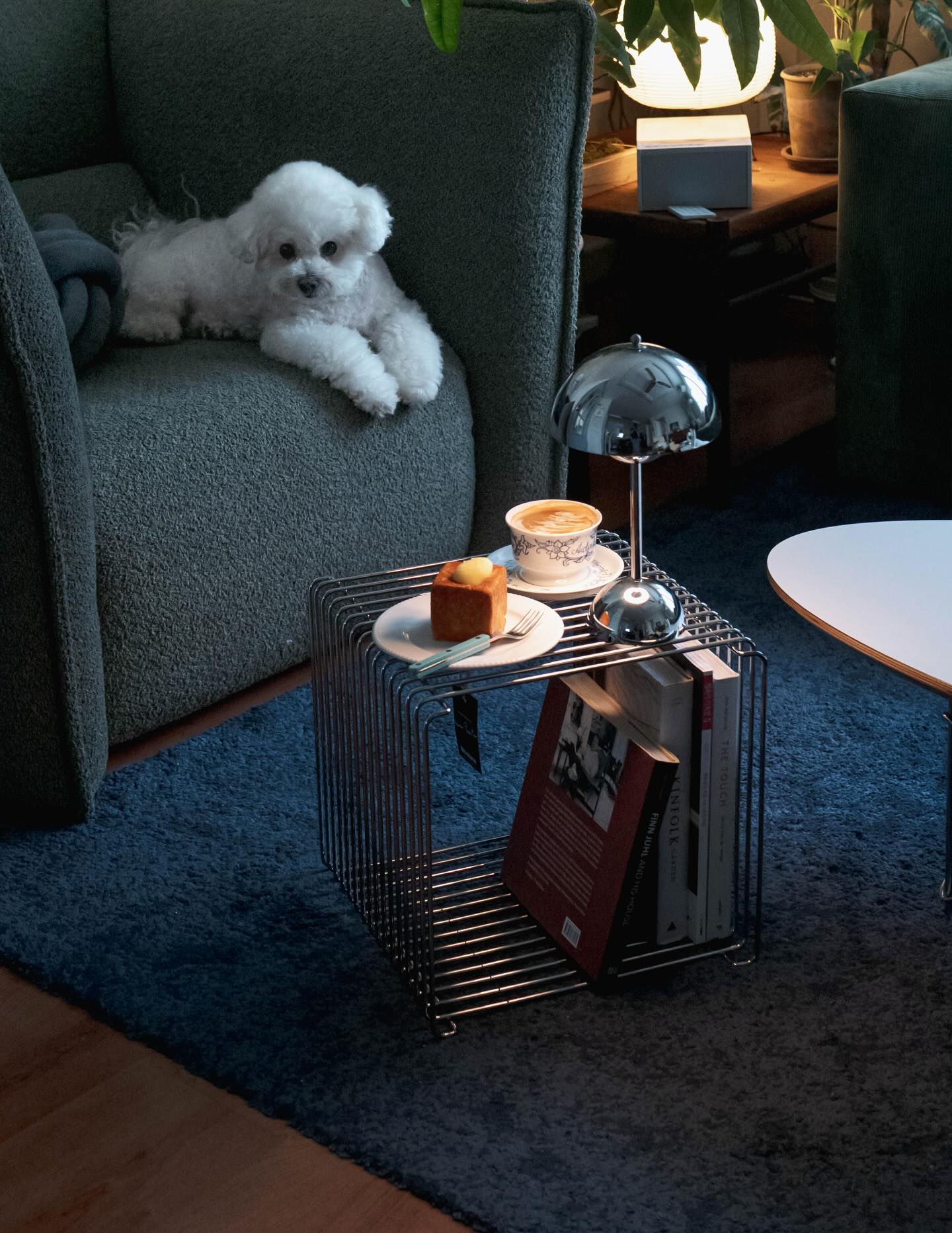 Linea Wire Side Table - Stainless Steel