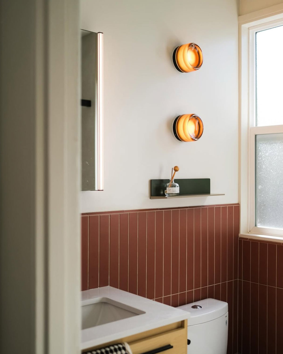 Helio Round Glass Wall Sconce