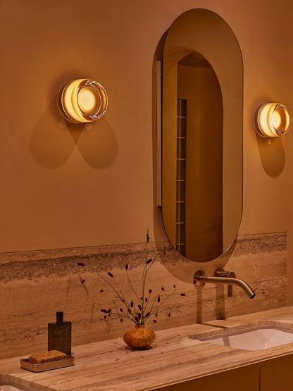 Helio Round Glass Wall Sconce