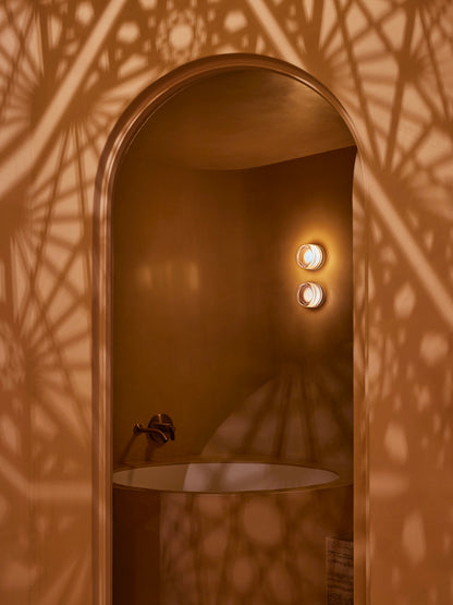 Helio Round Glass Wall Sconce