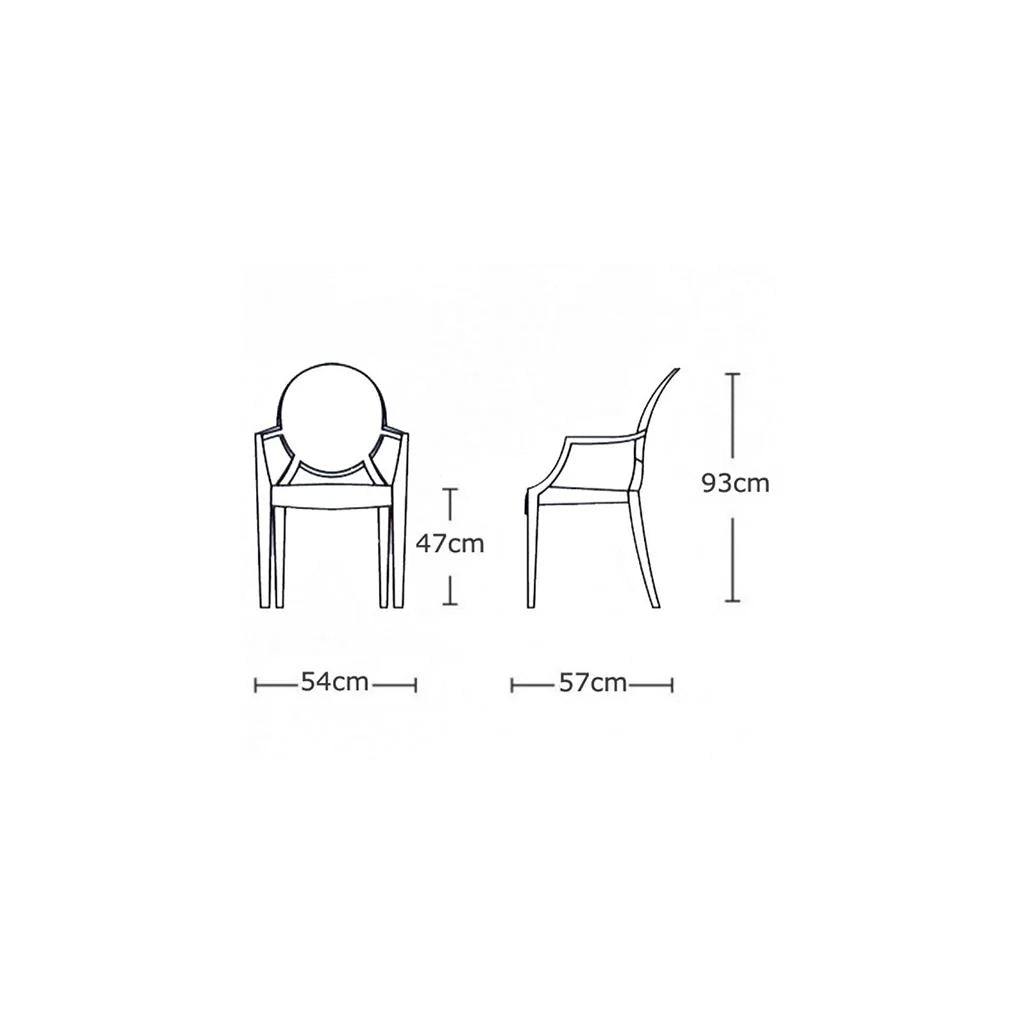 Louis Ghost Armchair by Philippe Starck - Premium Reproduction